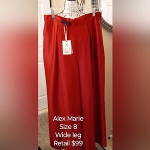 Alex Marie wide leg dress pants